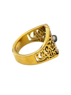 Bague à Petit PrixFemme Acier Doré