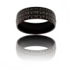 Bague Acier Couleur Noir Homme TRIBALA