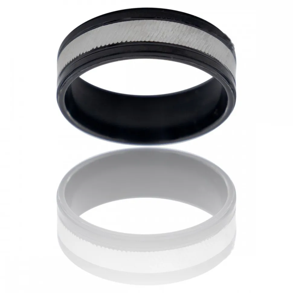 Bague Anneau Fashion Homme Acier