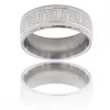 Bague Anneau Homme Acier ALPHA