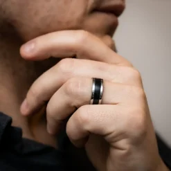 Bague Anneau Homme Acier SIRIUS
