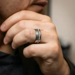 Bague Anneau Homme Acier EAQUE