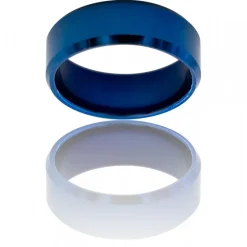 Bague Anneau Homme en Acier