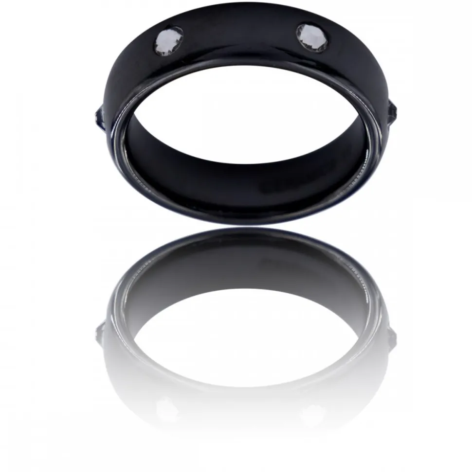Bague Anneau Homme en Acier