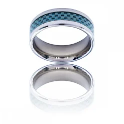 Bague Anneau pour Homme Acier Carbone