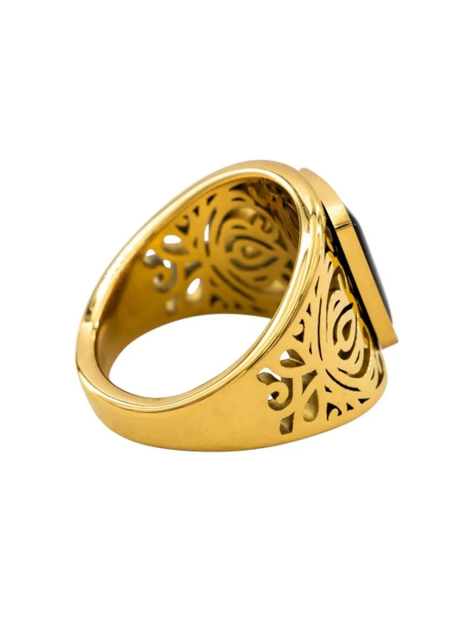Bague Fashion Femme Acier Couleur Doré