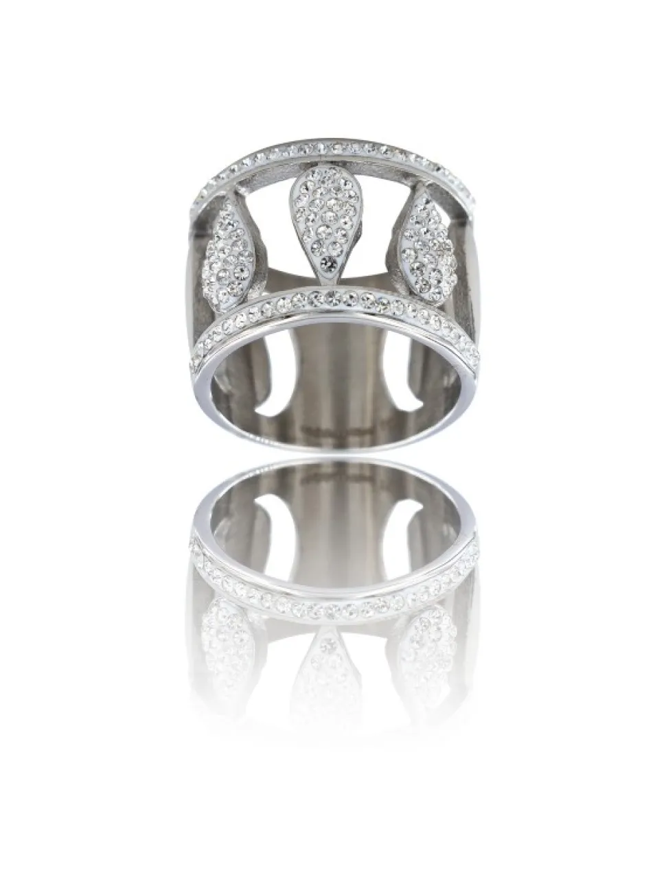 Bague Fashion pour Femme Acier Ornée Zirconium