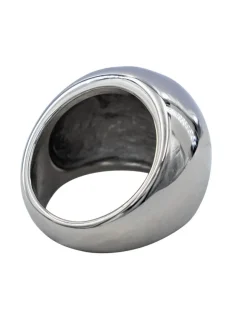 Bague Femme Acier Ornée de Zirconium