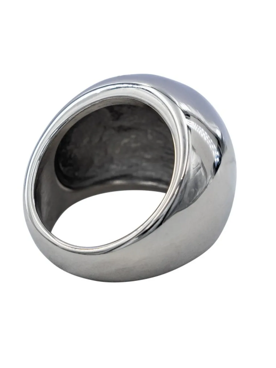 Bague Femme Acier Ornée de Zirconium