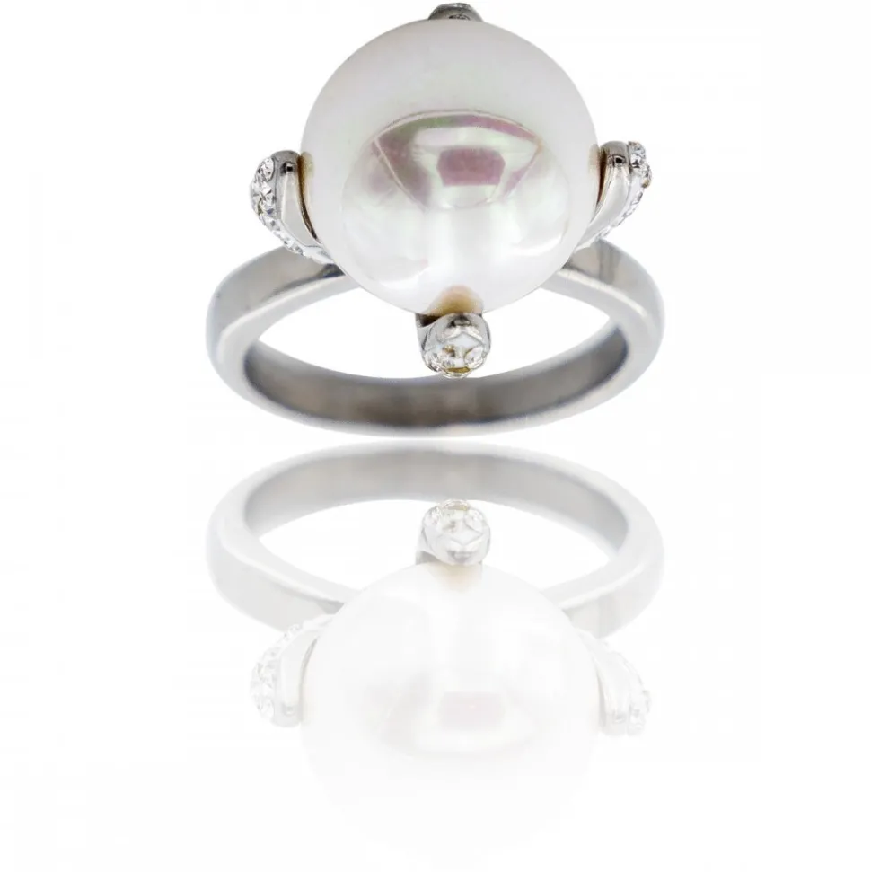 Bague Femme avec Perle et Strass DAPHNEE
