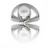 Bague Femme avec Perle Ornée Zirconium MAHONIA