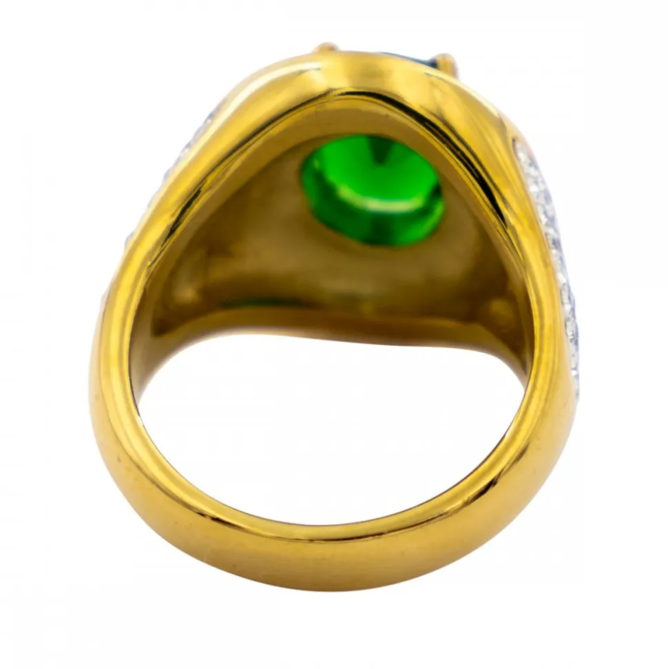 Bague Femme Couleur Dorée Ornée Zirconium VINCA