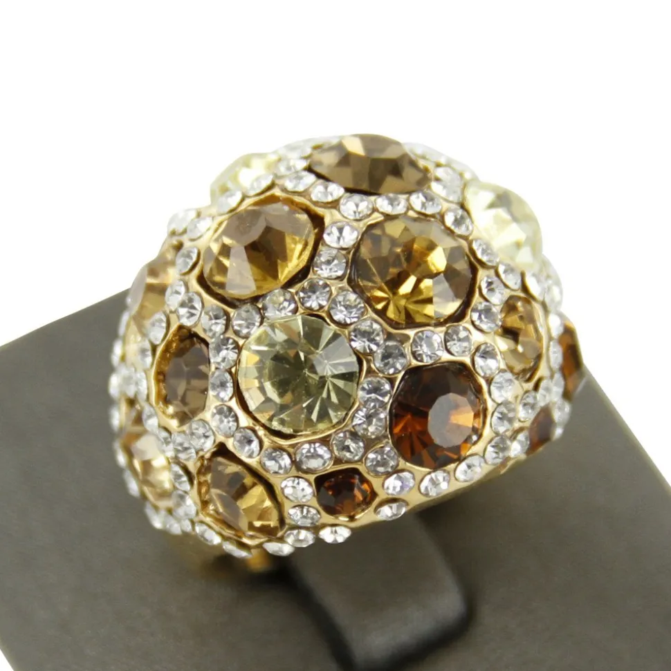 Bague Femme Doré Strass DAPHNEE