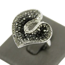 Bague Femme Feuille Strass DAPHNEE
