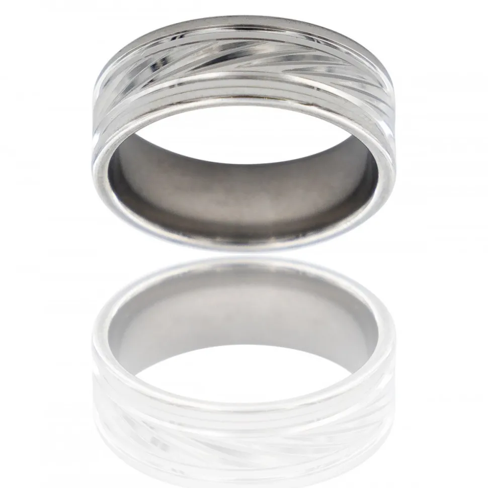 Bague Originale Anneau Homme Acier