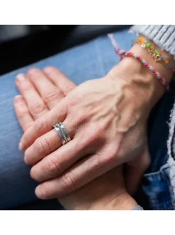 Bague Originale pour Femme Acier Ornée Zirconium