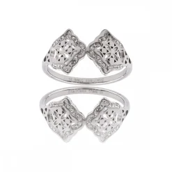 Bague pour Femme Acier Ornée avec Zirconium