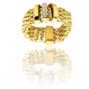 Bague pour Femme Mailles et Strass DAPHNEE