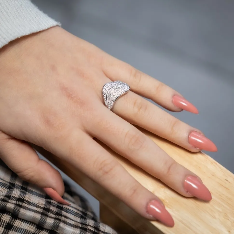 Bague pour Femme Ornée Zirconium AJUGA