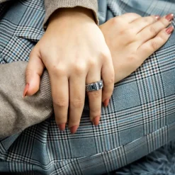 Belle Bague Femme Mailles Strass DAPHNEE