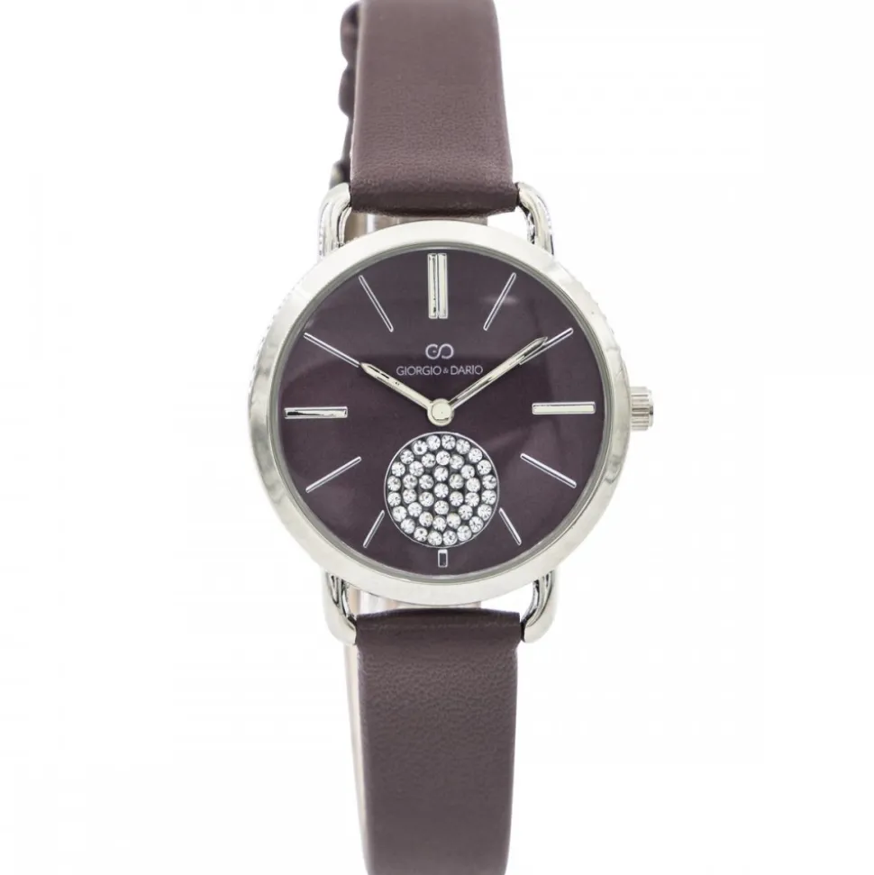 Belle Montre Femme Violet GIORGIO Strass