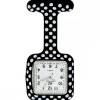 Belle Montre Infirmière Silicone Noir Pois KZ