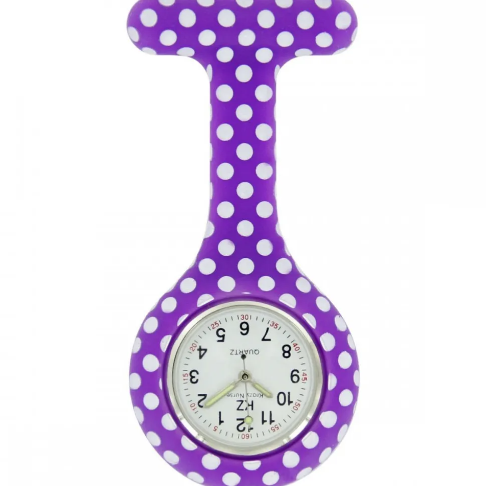 BelleMontre Infirmière Silicone Violet Pois KZ