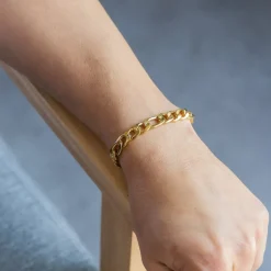 Bracelet pour Homme Acier Doré
