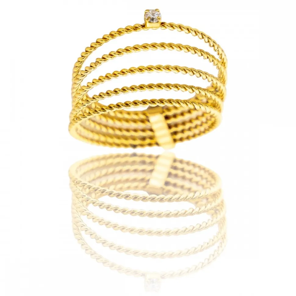 Cinq Bagues Femme Strass DAPHNEE