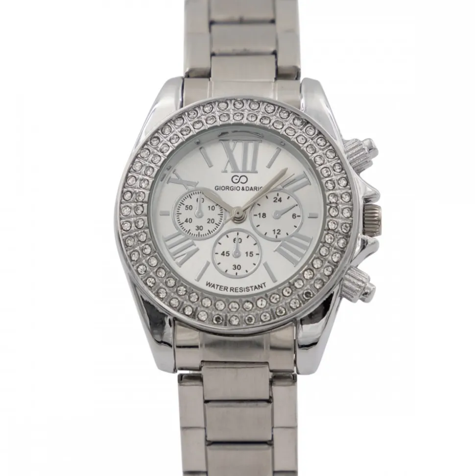 Coffret avec Montre Femme Acier Strass GIORGIO