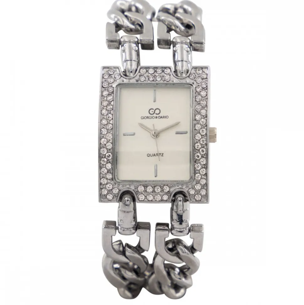 Coffret avec Montre Femme Acier Strass GIORGIO