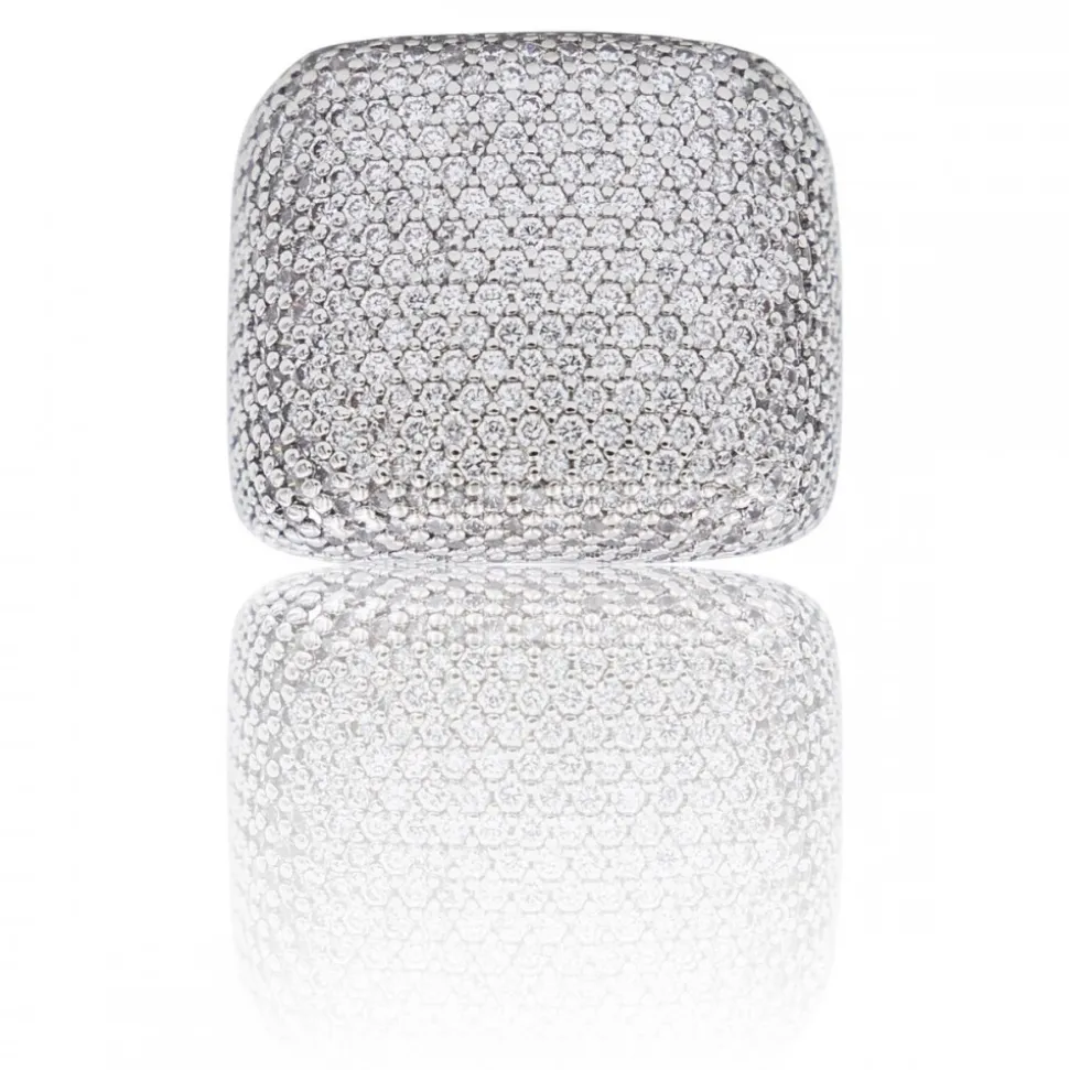 Coffret Bague Femme Acier strass