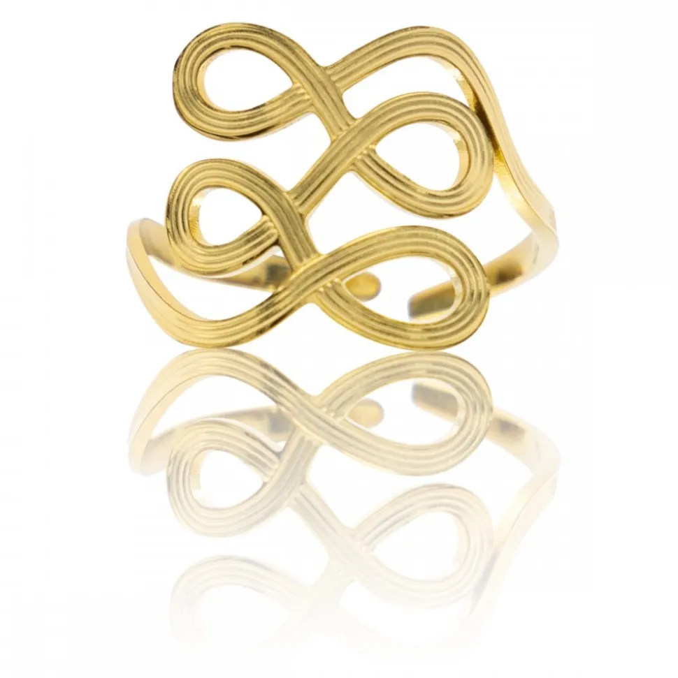 Coffret Bague Femme Ajustable Acier