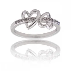 Coffret Bague Femme Rhodium Cœur ARWEN