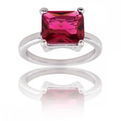 Coffret Bague Femme Rhodium PIERRA