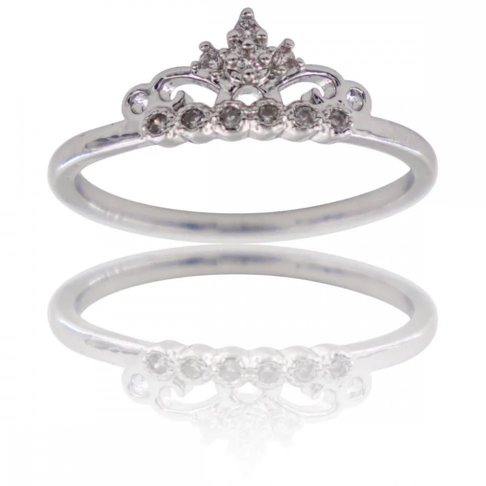 Coffret Bague Femme Rhodium REINA