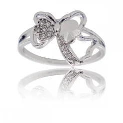 Coffret Bague Femme Rhodium Papillon KIRA