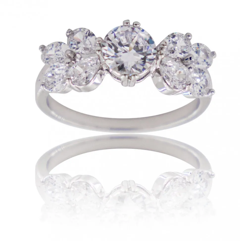 Coffret Bague Femme Rhodium NYX