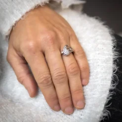 Coffret Bague Femme Rhodium Coeur TUCA