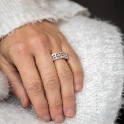 Coffret Bague Femme Rhodium PIERRA