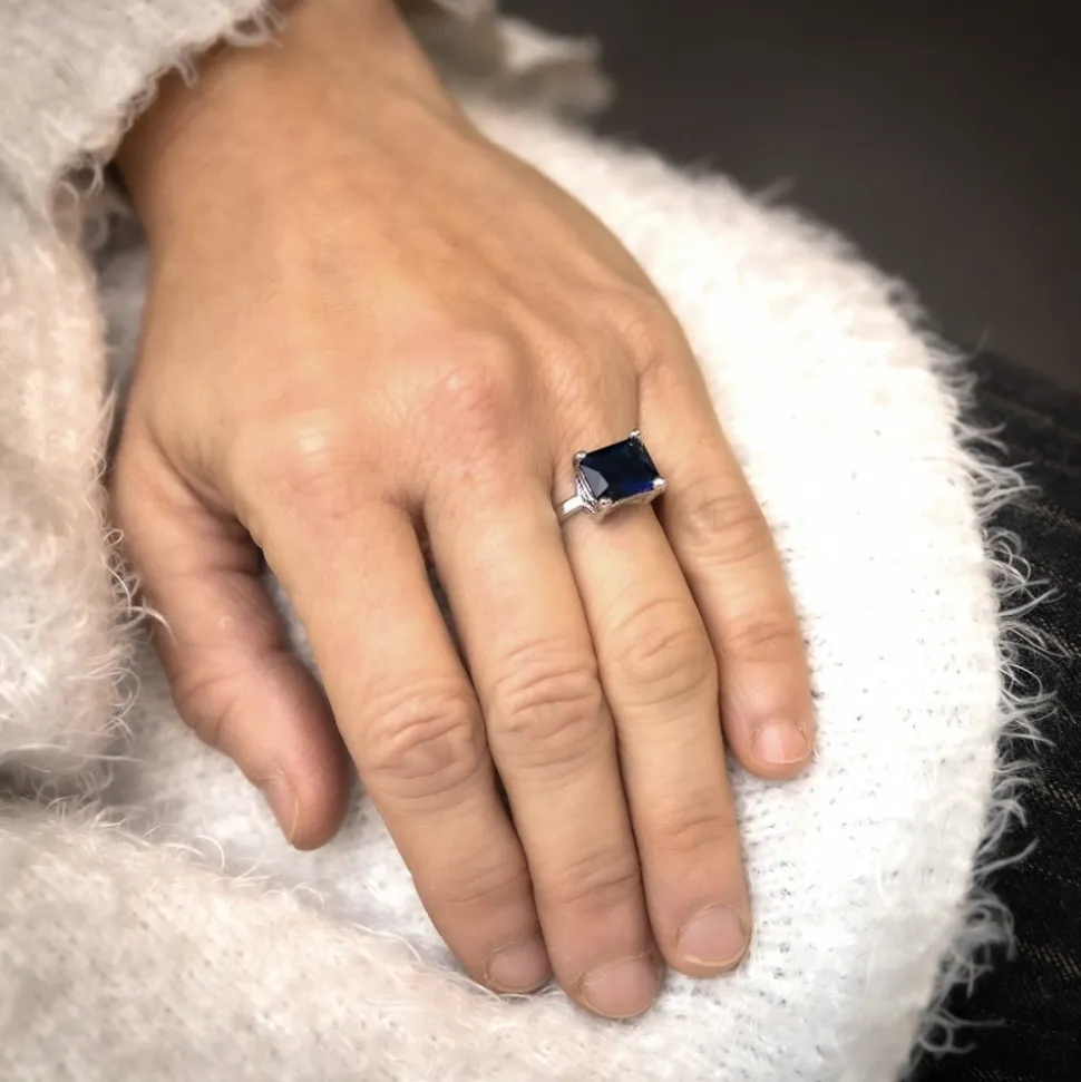 Coffret Bague Femme Rhodium CETI