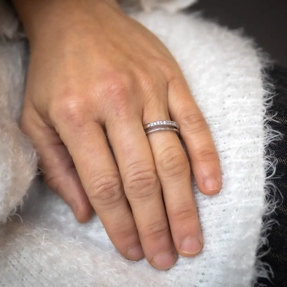 Coffret Bague Femme Rhodium PHISIS