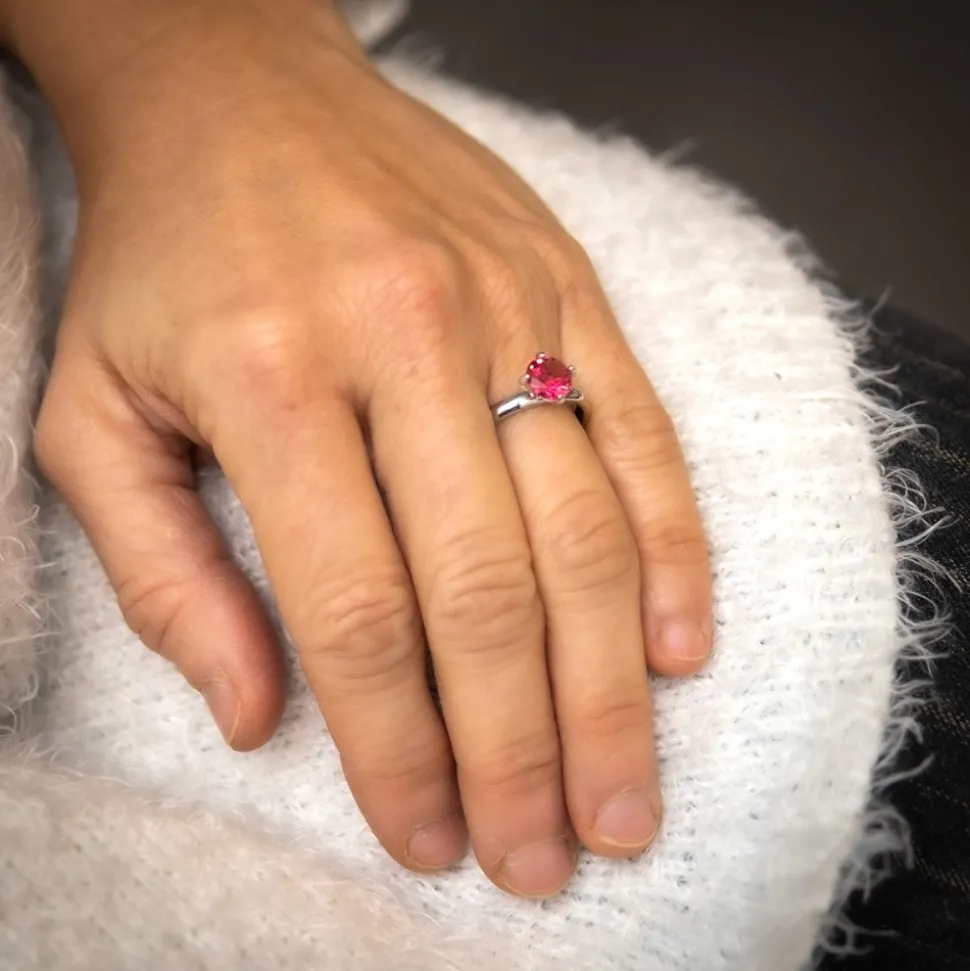 Coffret Bague Femme Rhodium ZETA