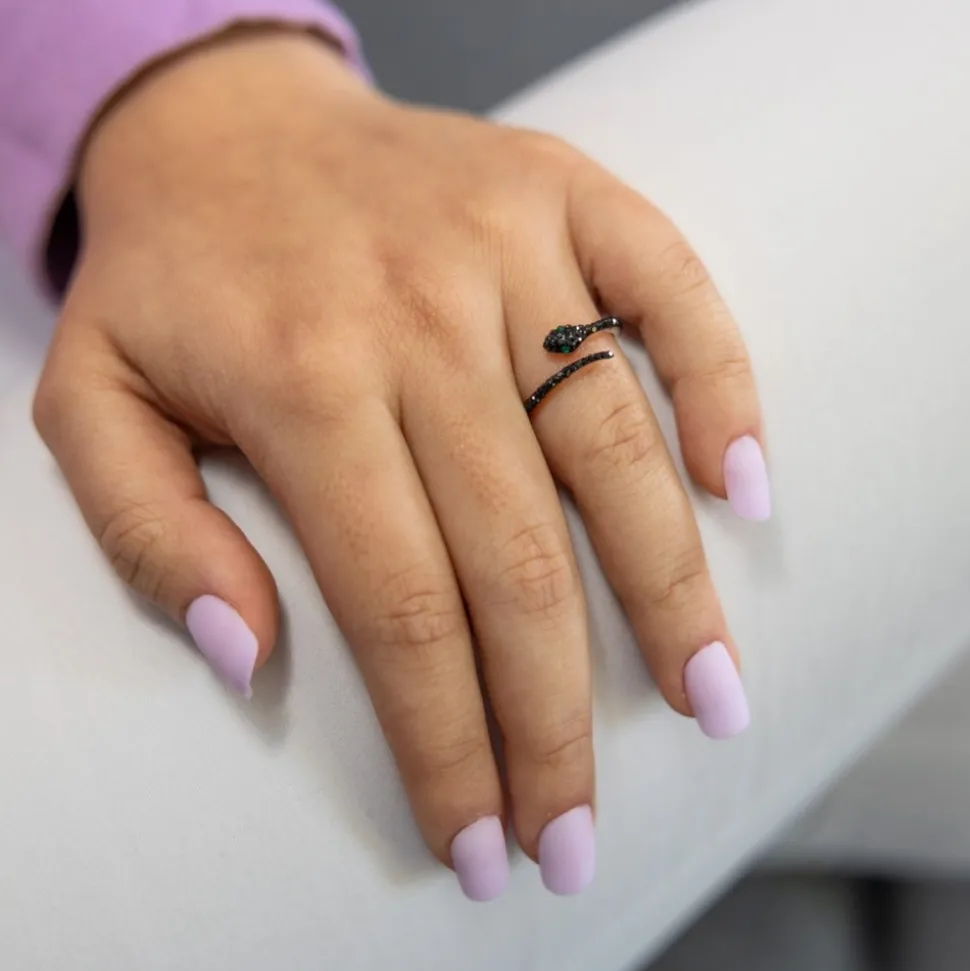 Coffret Bague Femme Serpent Strass