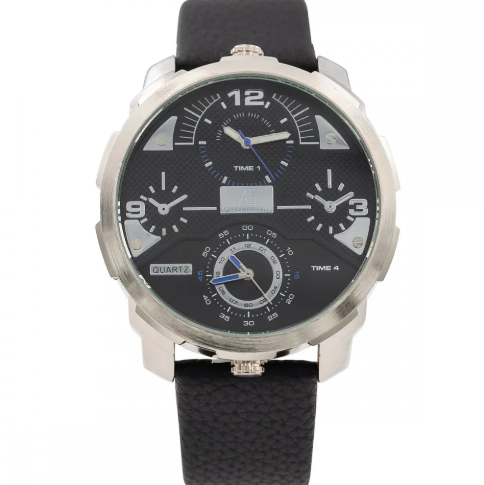 Coffret Montre Fashion XL pour Homme Noir CHTIME