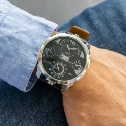 Coffret Montre Fashion XL pour Homme Noir CHTIME