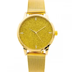 Coffret Montre Femme Métal Doré GIORGIO