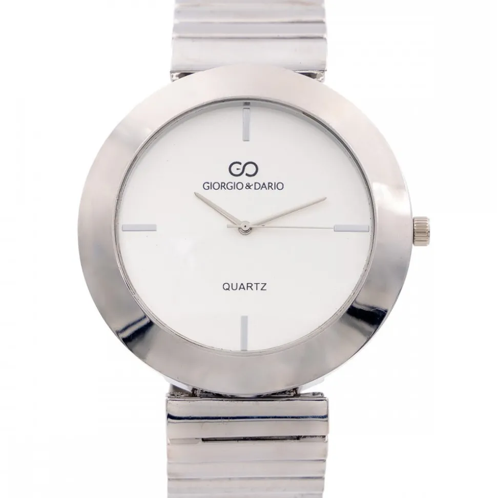 Coffret Montre Femme Métal Argenté GIORGIO