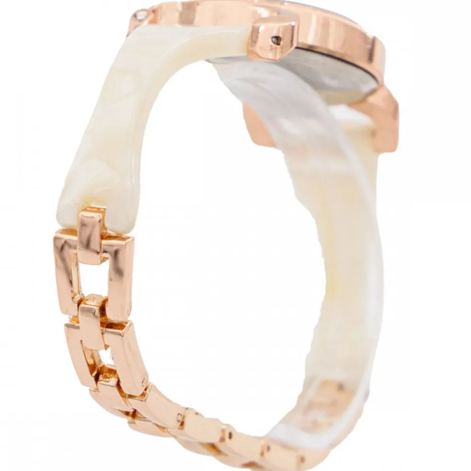 Coffret Montre Femme Métal Rose Crème GIORGIO
