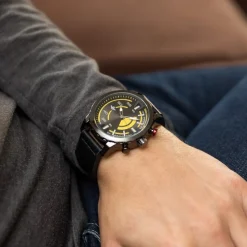 Coffret Montre Homme Noir M. JOHN